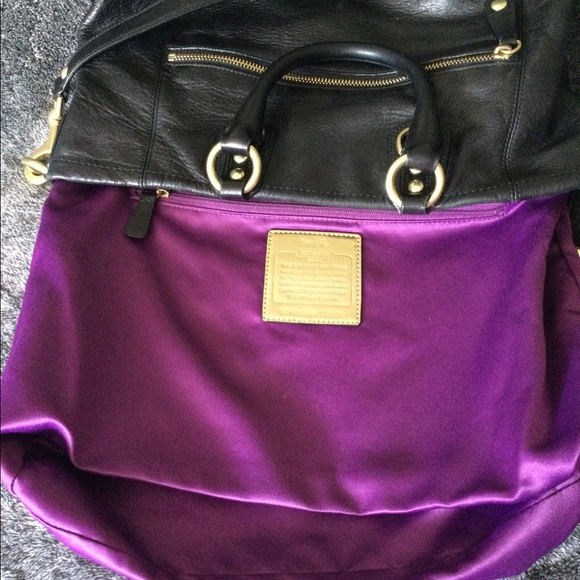 Coach black leather convertible shoulder bag - Picture 10 of 16